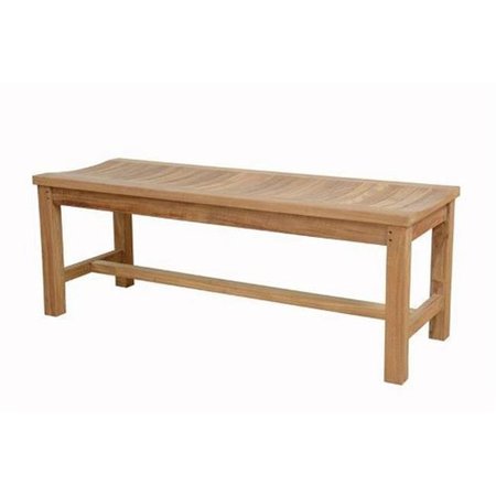 ANDERSON TEAK Anderson Teak BH-7048B Madison 48 in. Backless Bench BH-7048B